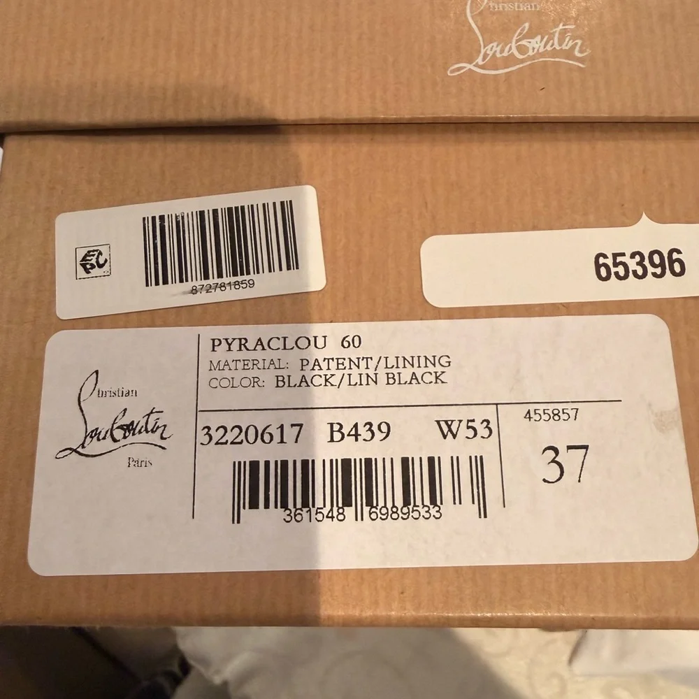 Christian Louboutin Black Studded Sandals - Picture 5 of 9